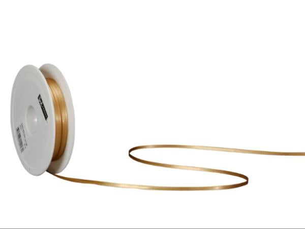Spyk Geschenkband Satin Gold – 3 mm × 50 m – 1 Stk.
