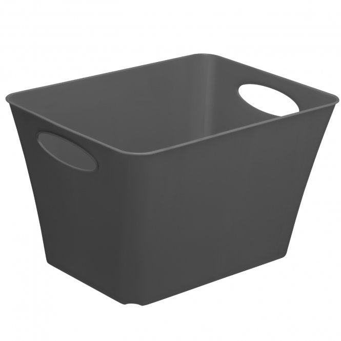 Rotho Aufbewahrungsbox Living – Kunststoff, Anthrazit, 39,2 × 31 × 52,6 cm – 1er-Pack