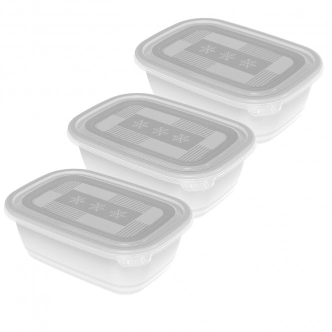 Rotho Vorratsdose 1 l, 13,5 × 19,5 × 10 cm, Polypropylen (PP), Transparent, 3 Stk.