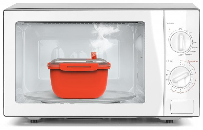 Rotho Memory – Vorratsdose 1,7 l, 19,5 × 19,5 × 9,1 cm, Polypropylen (PP), Rot