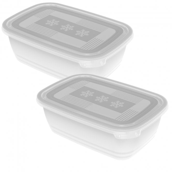 Rotho Vorratsdose 1,9 L, 16 × 23,5 × 10 cm, Polypropylen (PP), 2 Stk., Transparent