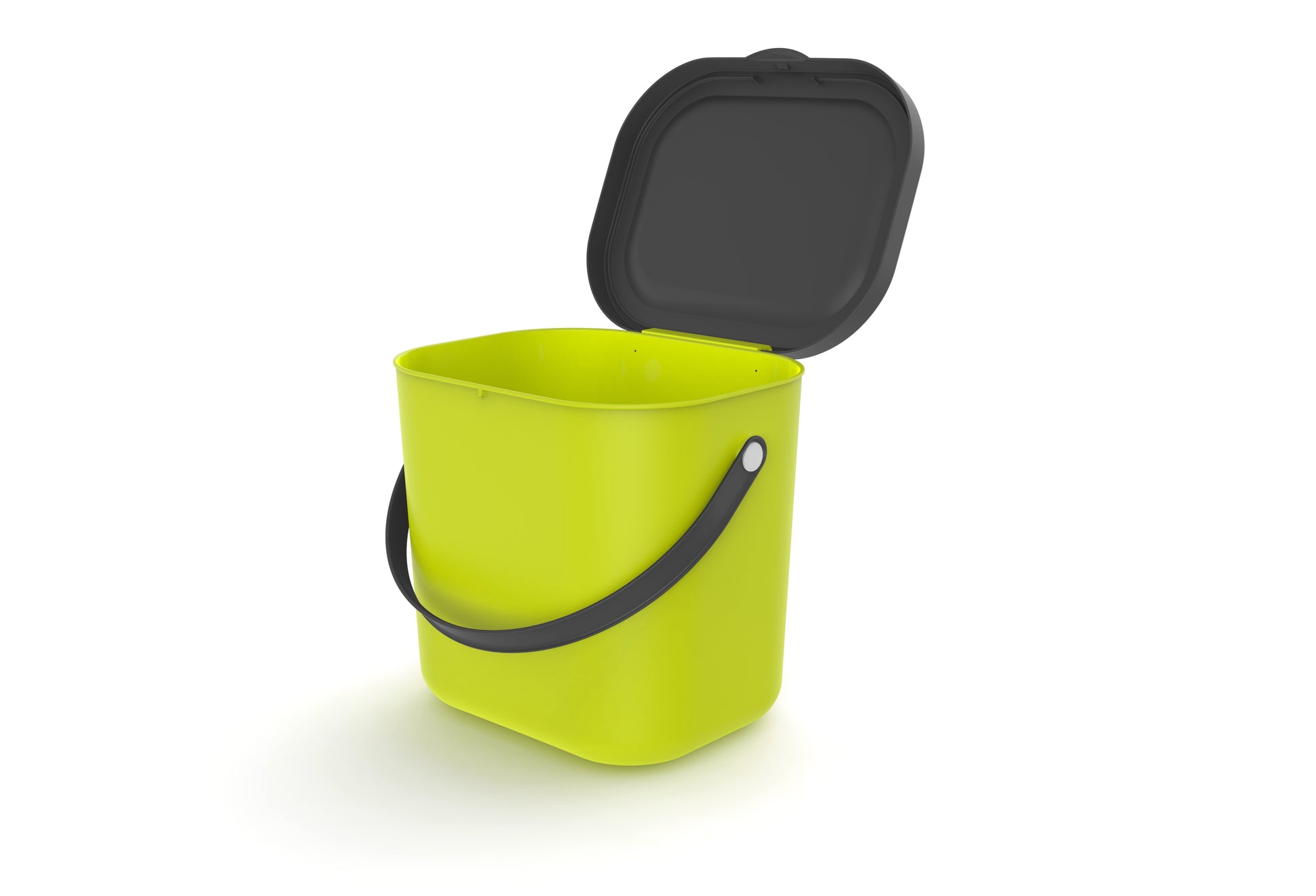 Rotho Recyclingbox Albula – 6 l – Kunststoff, rund – hellgrün