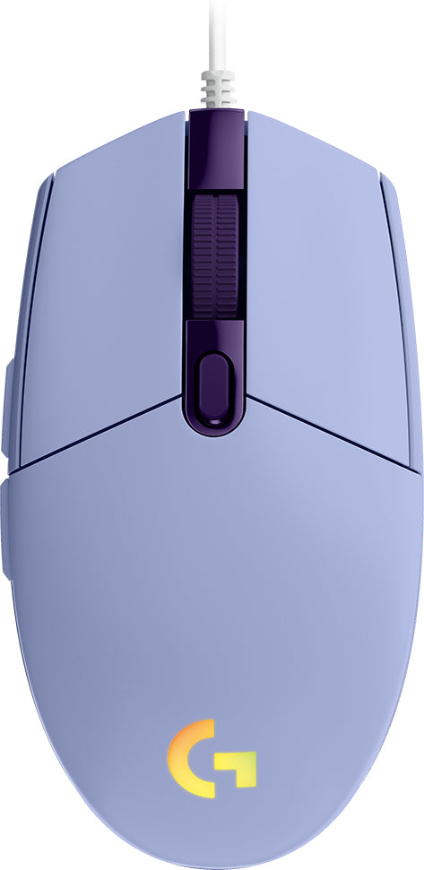 Logitech G G102 Lightsync – Gaming-Maus – Kabelgebunden (USB-A), 8000 DPI, RGB-Beleuchtung, Lila