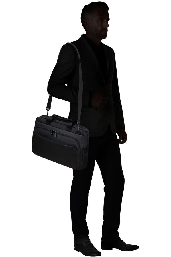 Samsonite Mysight Notebook-Tasche – 12,5 l, Aufsteckfunktion, recyceltes PET (rPET), Schwarz