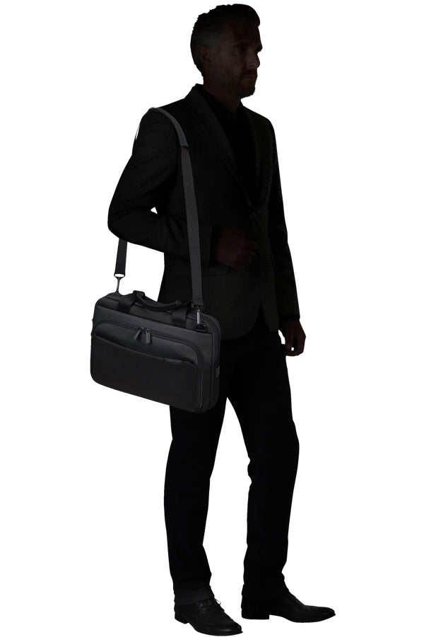 Samsonite Mysight Notebook-Tasche – für Notebooks bis 14,1", Tablets bis 10,5", 8,5 l, Aufsteckfunktion, Recycelt