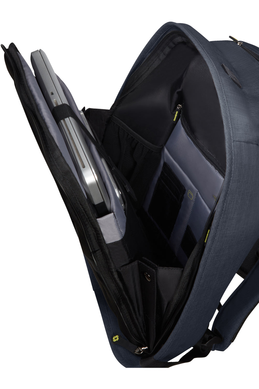 Samsonite Securipak – Notebook-Rucksack – für 15,6"-Notebook, 17 l, Kunststoff, Blau, RFID-Schutz