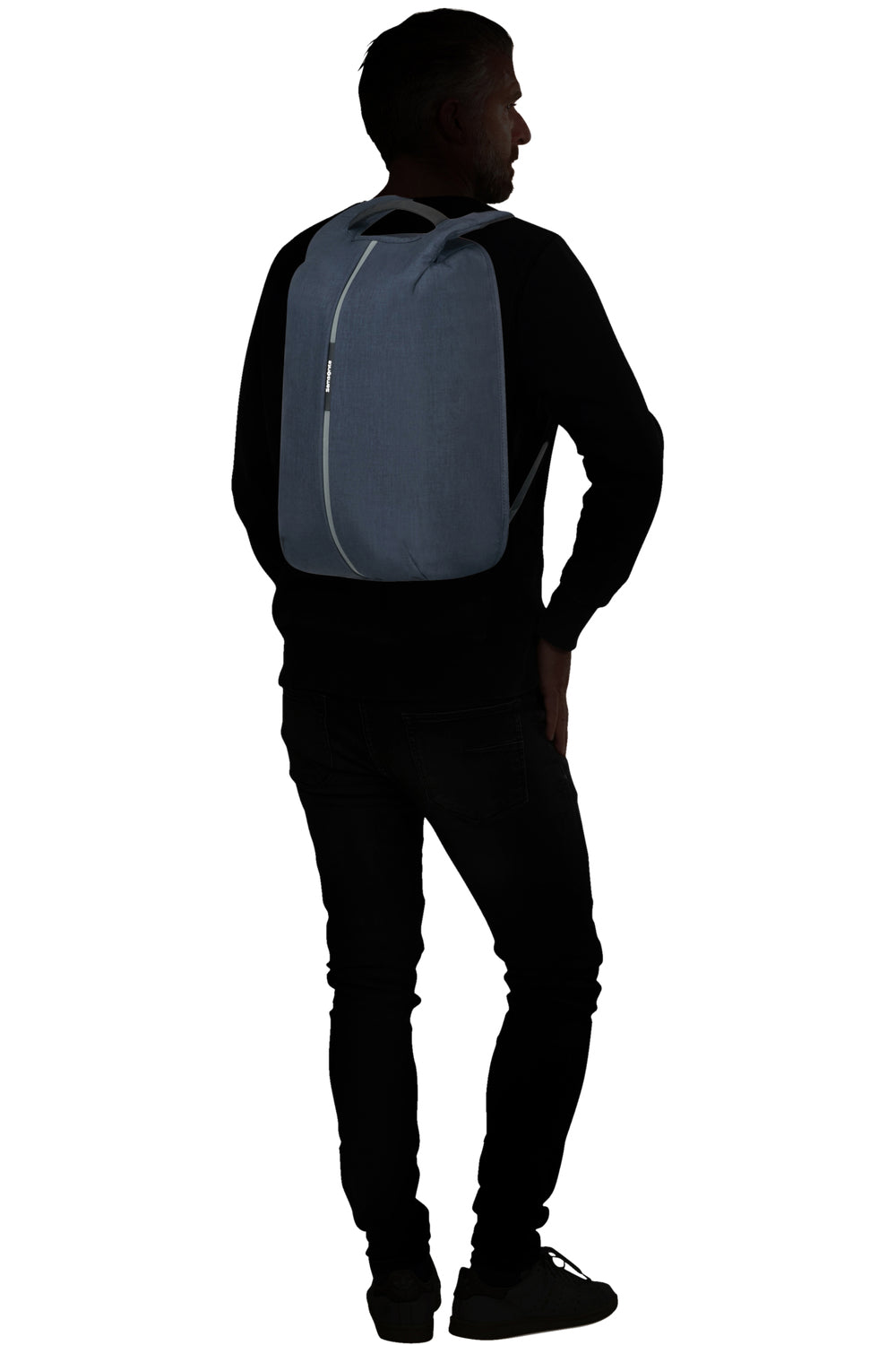 Samsonite Securipak – Notebook-Rucksack – für 15,6"-Notebook, 17 l, Kunststoff, Blau, RFID-Schutz