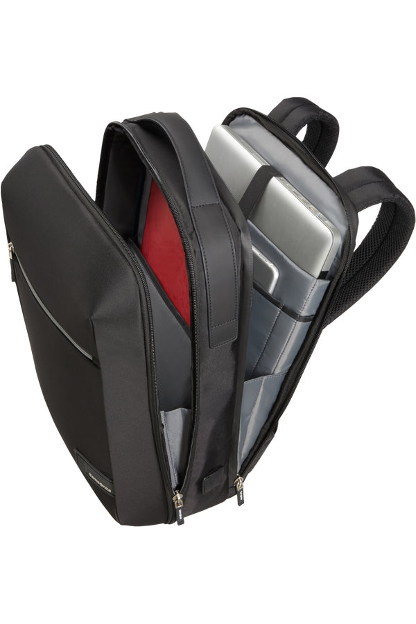 Samsonite Notebook-Rucksack Litepoint – für 14,1", 16 l, mit USB, wasserfest, rPET-Polyester – Schwarz