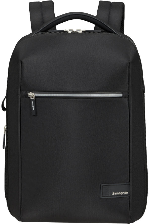 Samsonite Notebook-Rucksack Litepoint – für 14,1", 16 l, mit USB, wasserfest, rPET-Polyester – Schwarz