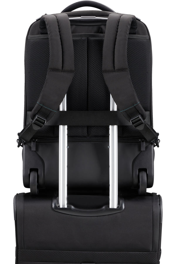 Samsonite Mysight Notebook-Trolley – 25,5 l, USB-Port, Aufsteckfunktion, recyceltes PET (rPET), schwarz