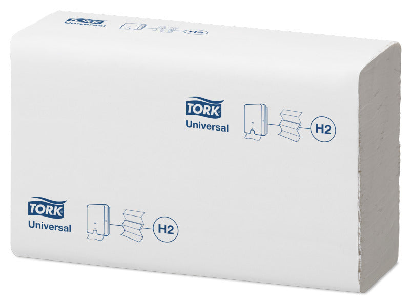 Tork Falthandtücher Z-Falz – 1-lagig, weiss – 213 × 234 mm – für Tork H2 – Pack 20 × 250 Blatt