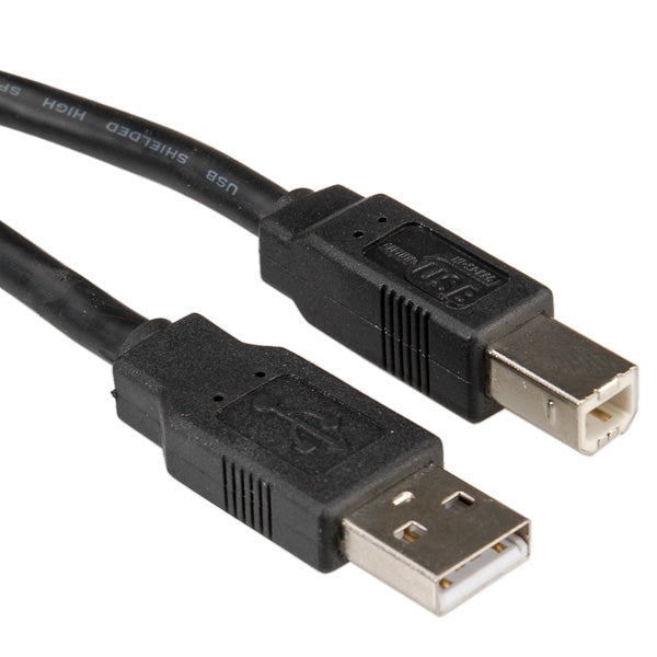 ROLINE USB-Kabel – USB-A auf USB-B – USB 2.0 (480 Mbps) – 1,8 m – Geschirmt, Vergoldete Kontakte