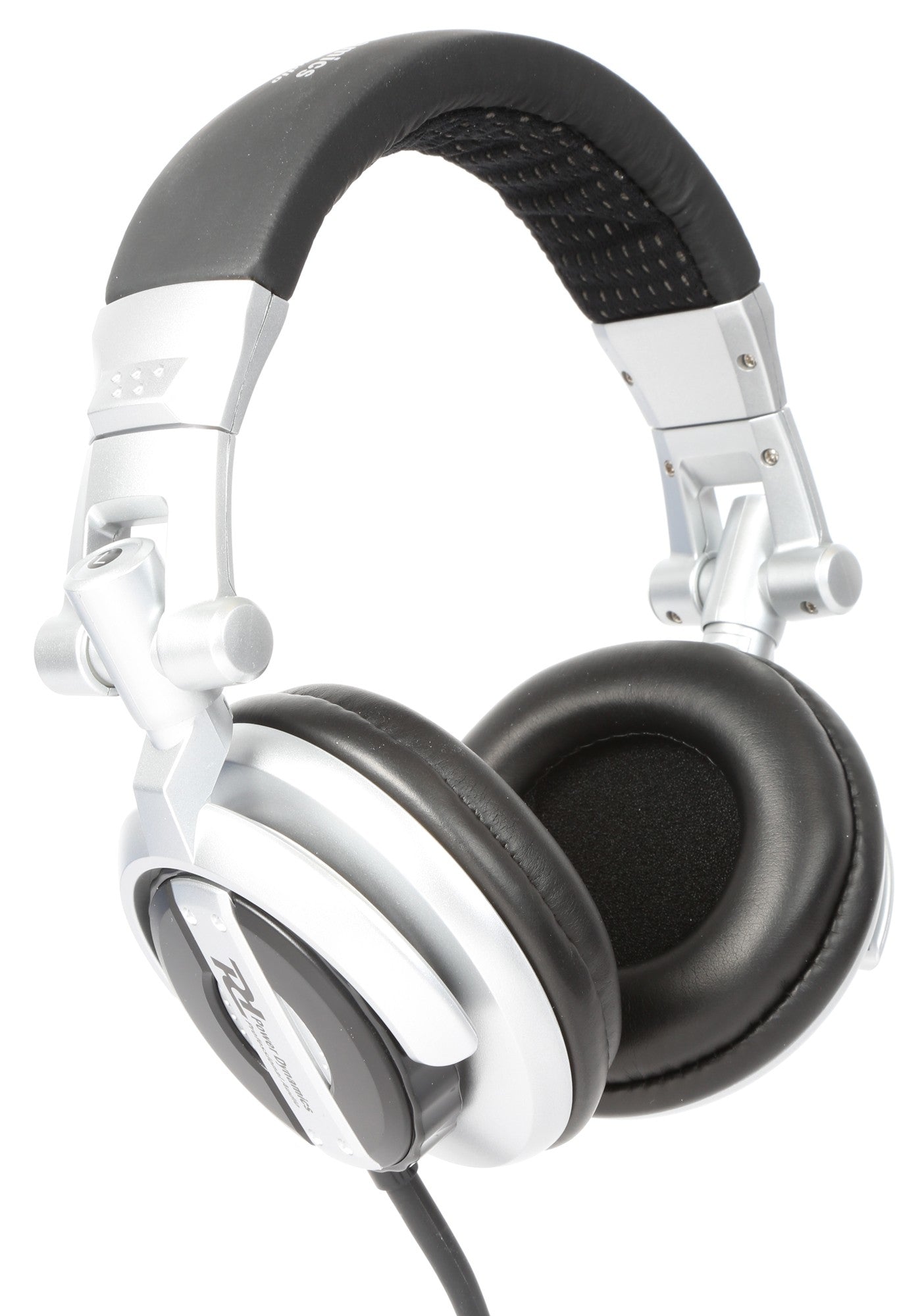 Power Dynamics PH510 DJ-Kopfhörer – On-Ear, Kabelgebunden, 3,5 mm Klinke + 6,35 mm Stecker, Silber