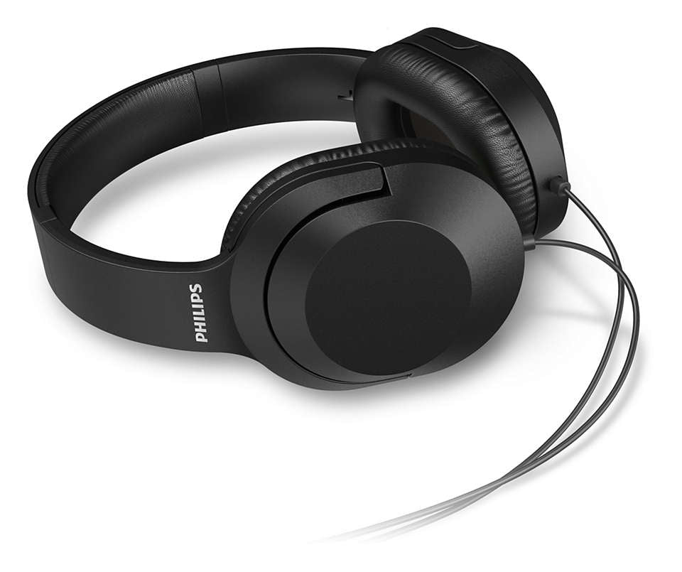 Philips TAH2005BK/00 Over-Ear Kopfhörer – Kabelgebunden, 3,5 mm Klinke, Schwarz