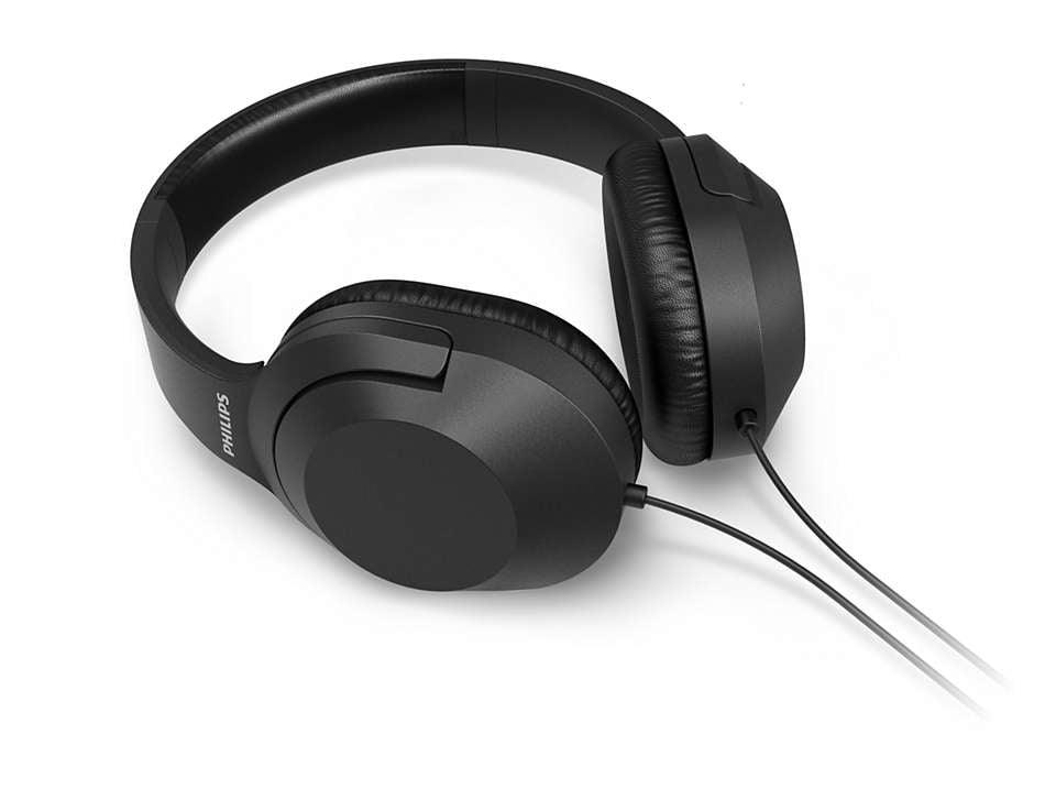 Philips TAH2005BK/00 Over-Ear Kopfhörer – Kabelgebunden, 3,5 mm Klinke, Schwarz