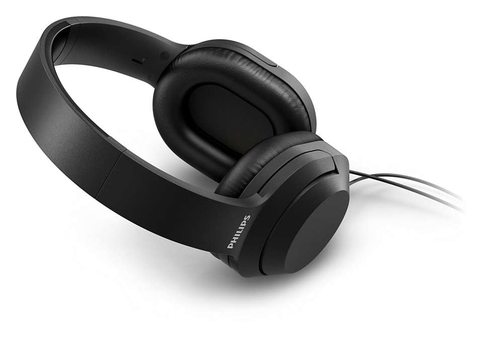 Philips TAH2005BK/00 Over-Ear Kopfhörer – Kabelgebunden, 3,5 mm Klinke, Schwarz
