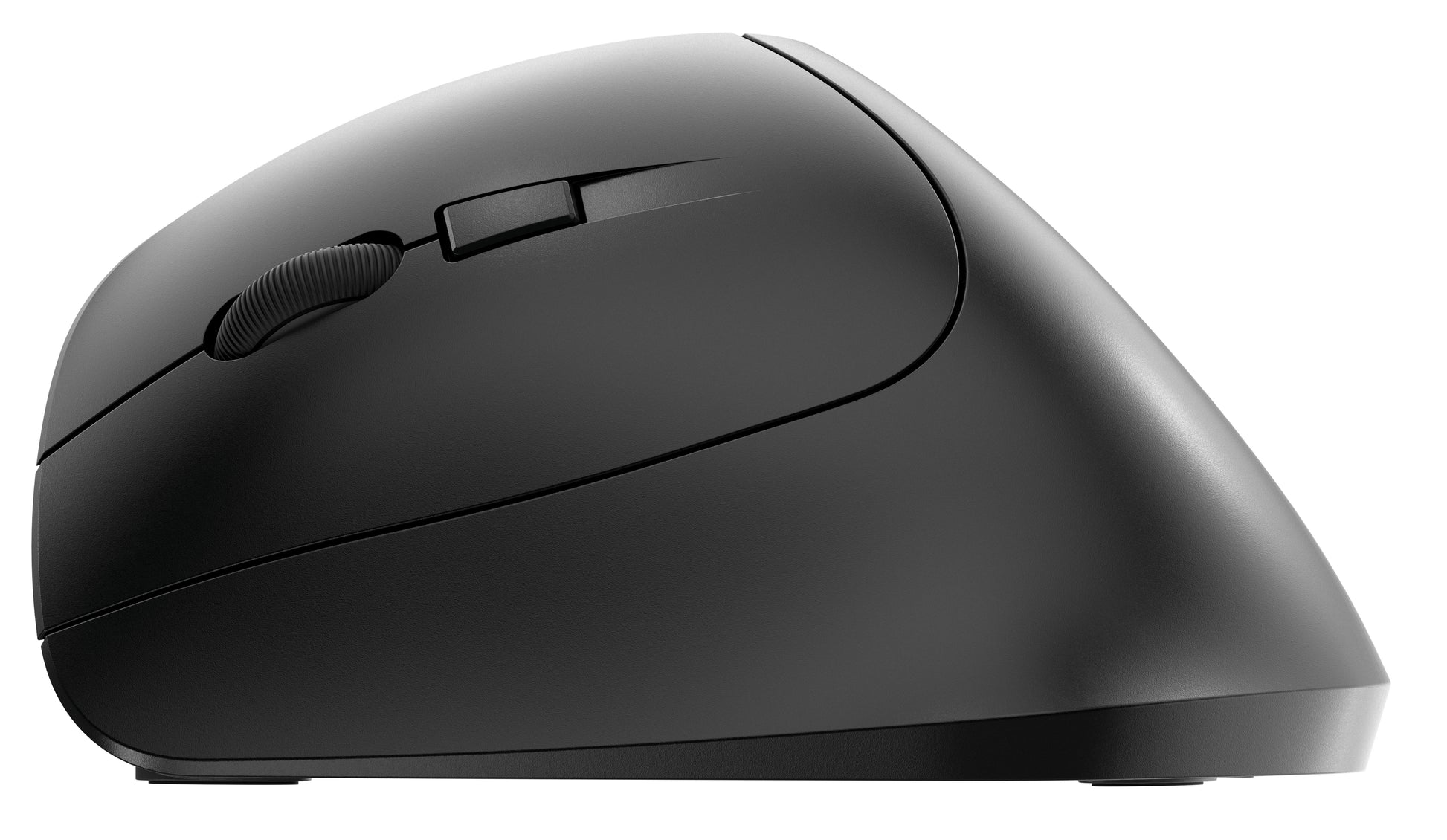 CHERRY MW 4500 Ergonomische Maus – kabellos, USB-A, 1'200 dpi, 6 Tasten, für Linkshänder, schwarz/grau
