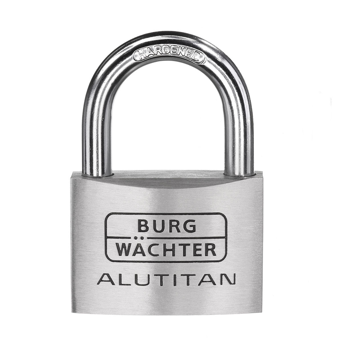BURG-WÄCHTER Burgwächter Alutitan Mechanisches Vorhängeschloss – Aluminium, Bügel 23,5×22 mm, Ø 6,5 mm, Aussen, Grau