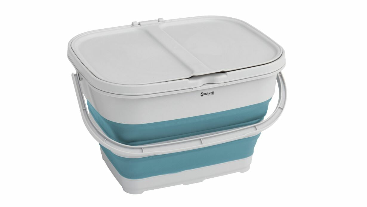 Outwell Recyclingbox Collaps RecycleIt Basket – 30 l – Kunststoff (TPE), rechteckig – blau – 2-fach