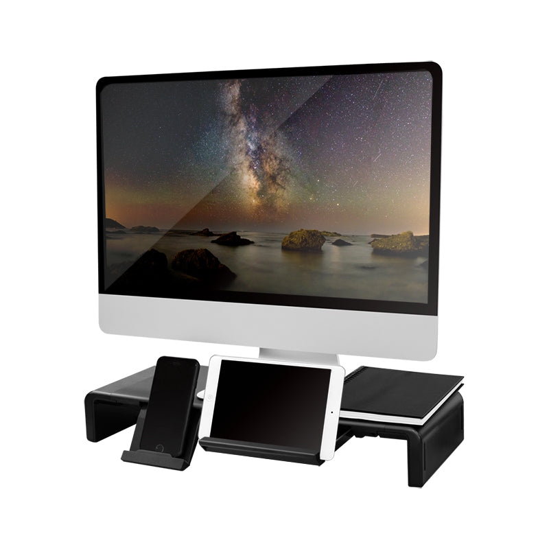 LogiLink BP0140 – Monitor-Tischständer – freistehend – bis 25 kg – breitenverstellbar – Schwarz