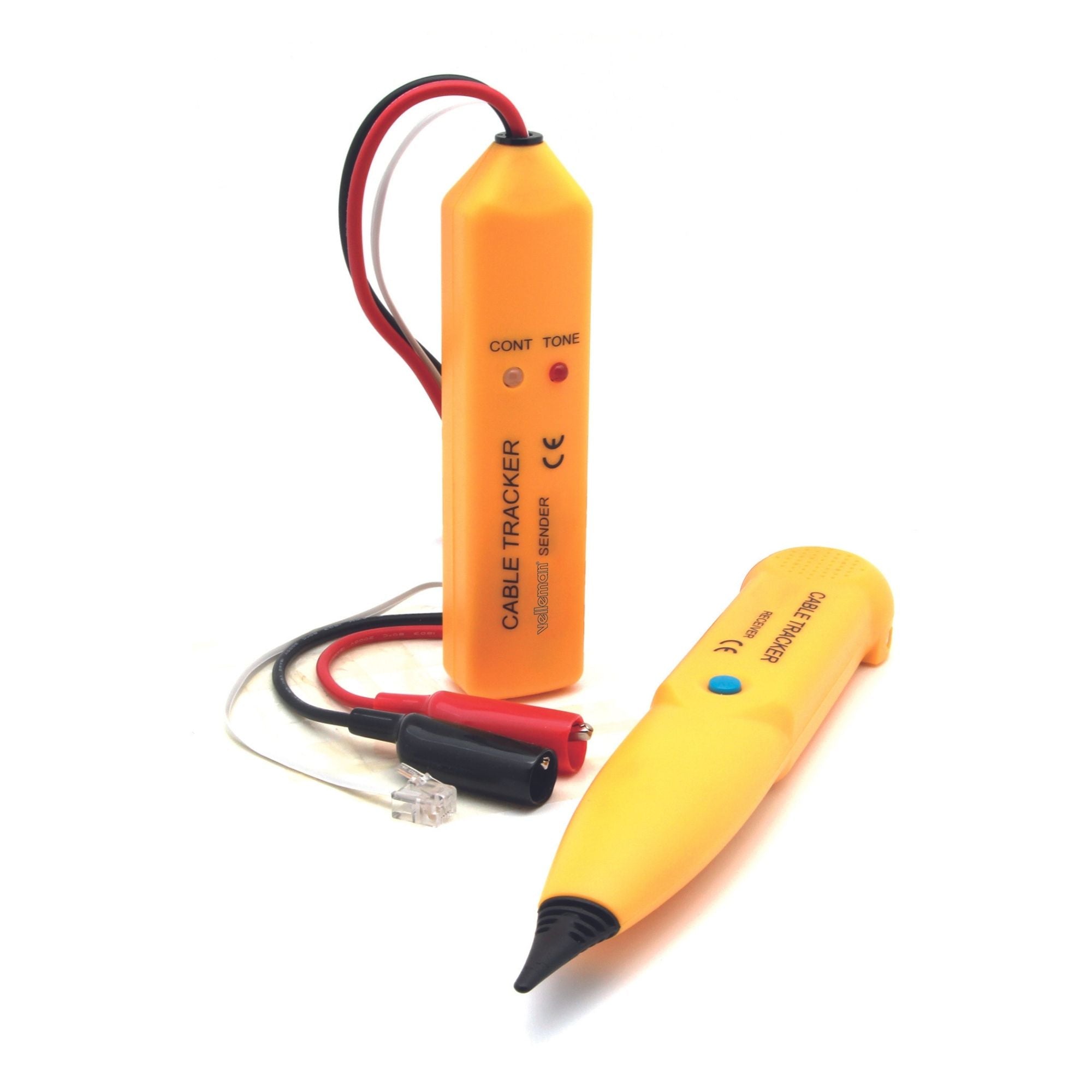 Velleman 408204 – Netzwerk-Kabeltester – Kabelfehleranalyse, Klemmen