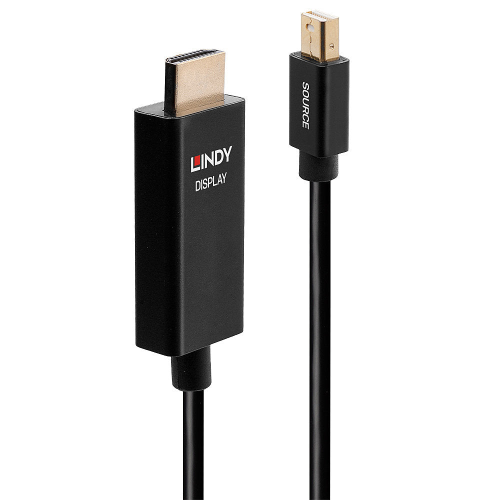 Lindy Mini DisplayPort auf HDMI Adapter, 2 m, aktiv, HDR