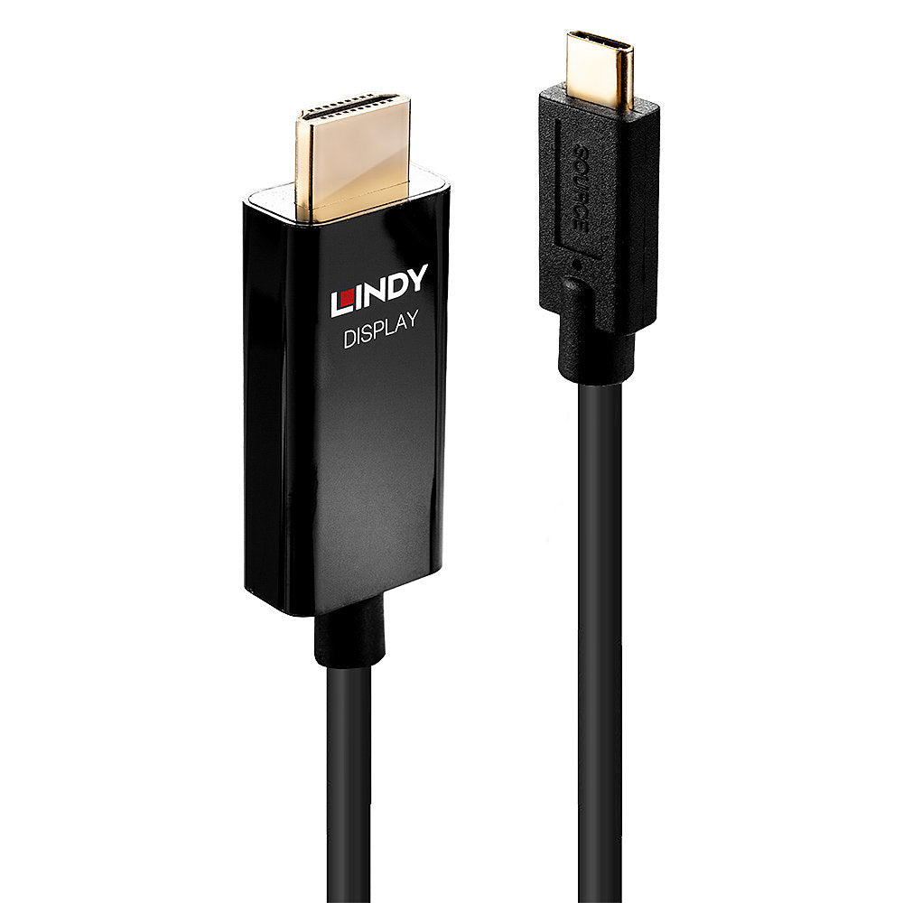 Lindy USB-C auf HDMI Adapter, 4K@60 Hz, 1 m, HDR