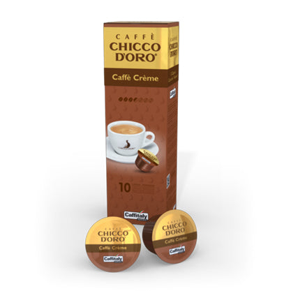 Chicco d'Oro Caffè Crème – Kapseln für Caffitaly – Intensität 4, 10 Kapseln