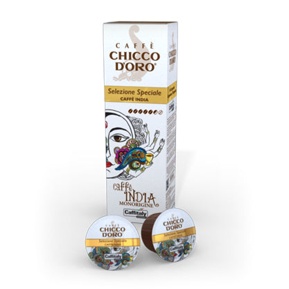 Chicco d'Oro Caffé India – Kapseln für Caffitaly – Café Crème, 10 Kapseln