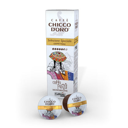 Chicco d'Oro Caffè Peru – Kapseln für Caffitaly – Kaffee, Intensität 6, 10 Kapseln
