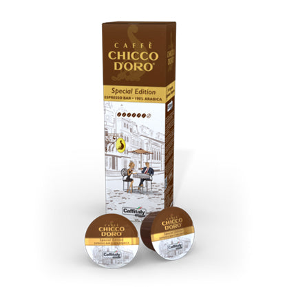 Chicco d'Oro Espresso Bar – Kapseln für Caffitaly – Espresso, Intensität 6, 10 Kapseln