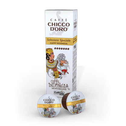 Chicco d'Oro Caffé Indonesia – Kapseln für Caffitaly – Café Crème, Intensität 7, 10 Kapseln