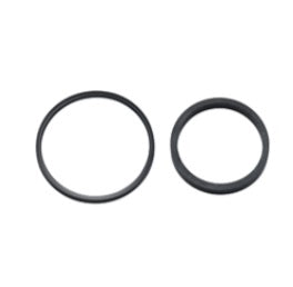 Diaqua Dichtungsset – Ø4,5×Ø4,0 cm, Kunststoff, für Siphon, Schwarz, 2er-Set