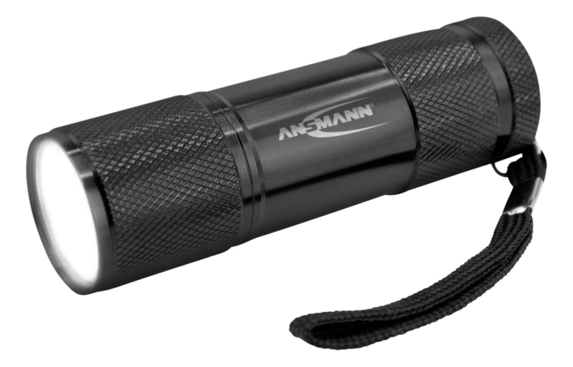 Ansmann Taschenlampe Action 9 – 175 lm, 19 m, IPX3, 3× AAA (inkl.) – Schwarz