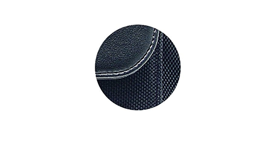 Wedo Elegance Konferenzmappe, für A4, 4 Ringe (herausnehmbar) – Kunstleder/Nylon – Schwarz