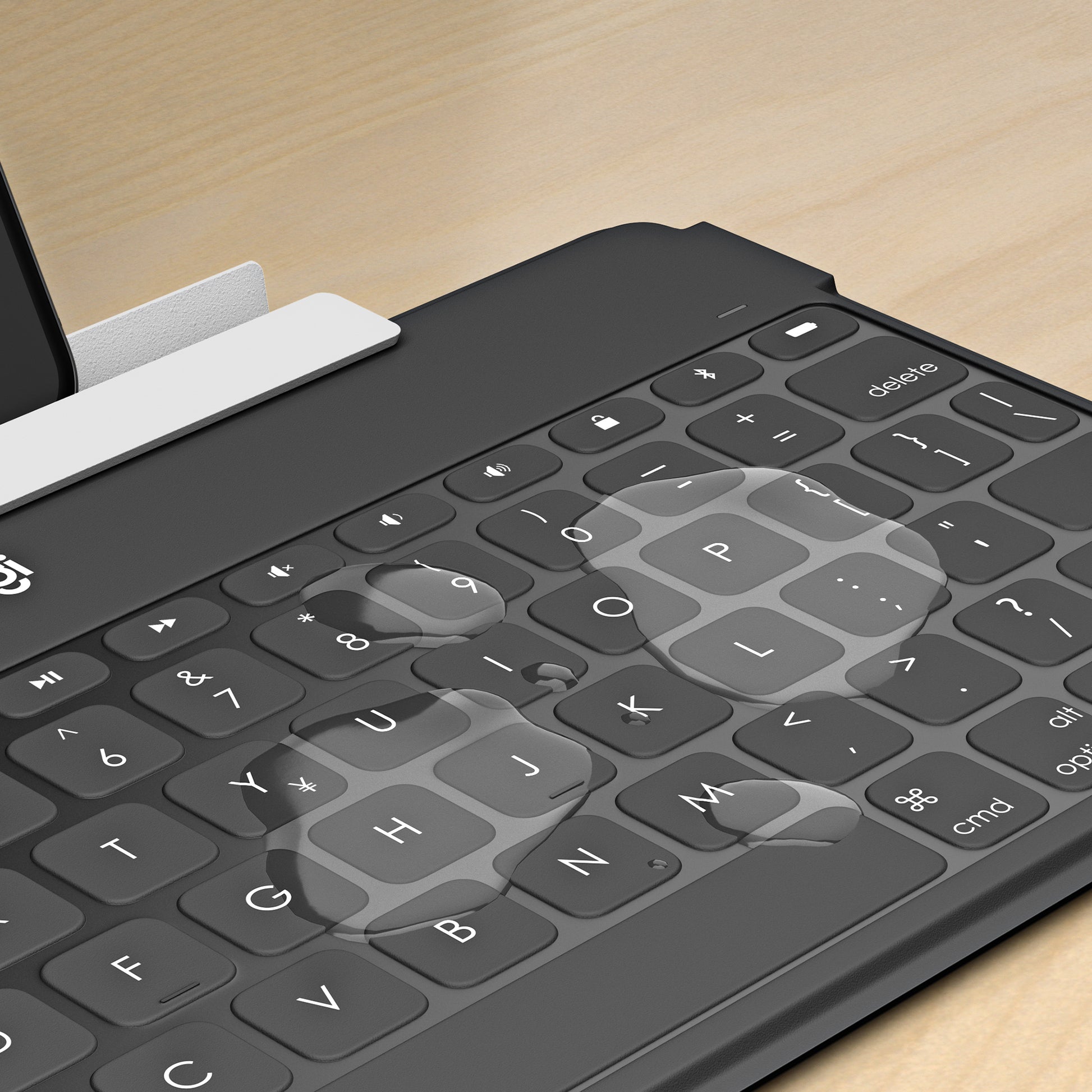 Logitech Keys-To-Go – Kabellose Tastatur (Bluetooth), CH-Layout (DE-CH), Rosa