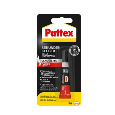 Pattex Sekundenkleber PSV1C – 3 g – für Glas