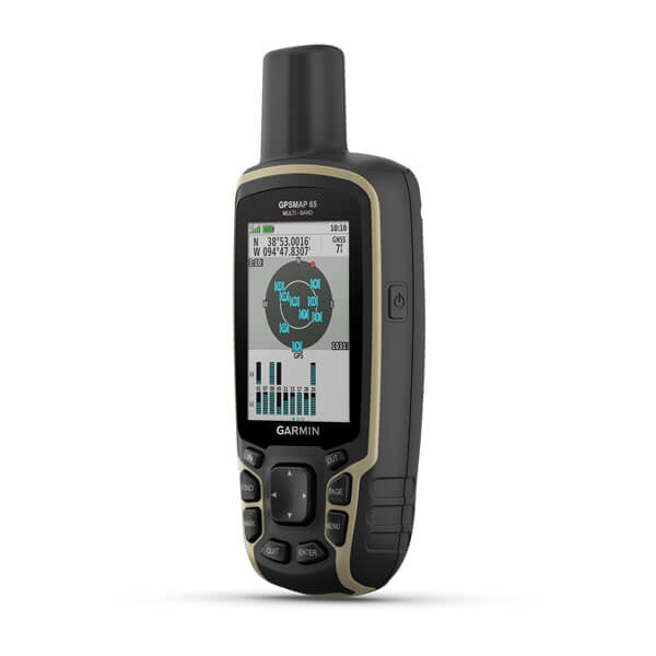 Garmin GPS-Gerät GPSMAP 65 – 61 × 36 × 160 mm, Schwarz, 217 g