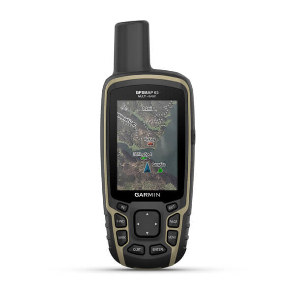 Garmin GPS-Gerät GPSMAP 65 – 61 × 36 × 160 mm, Schwarz, 217 g