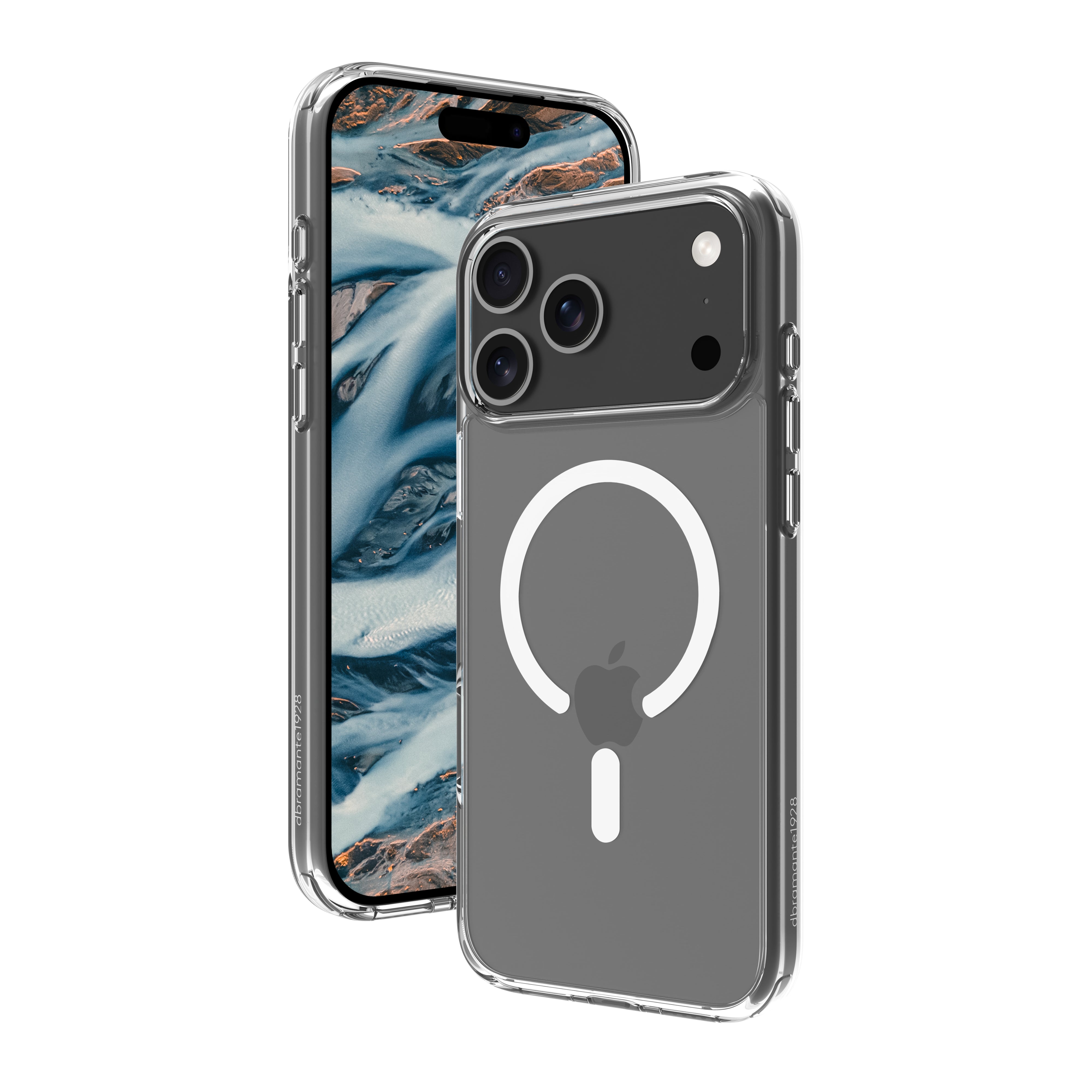 dbramante1928 Iceland Pro MS Backcover – für Apple iPhone 17 Pro Max, Transparent, bis 3 m sturzsicher