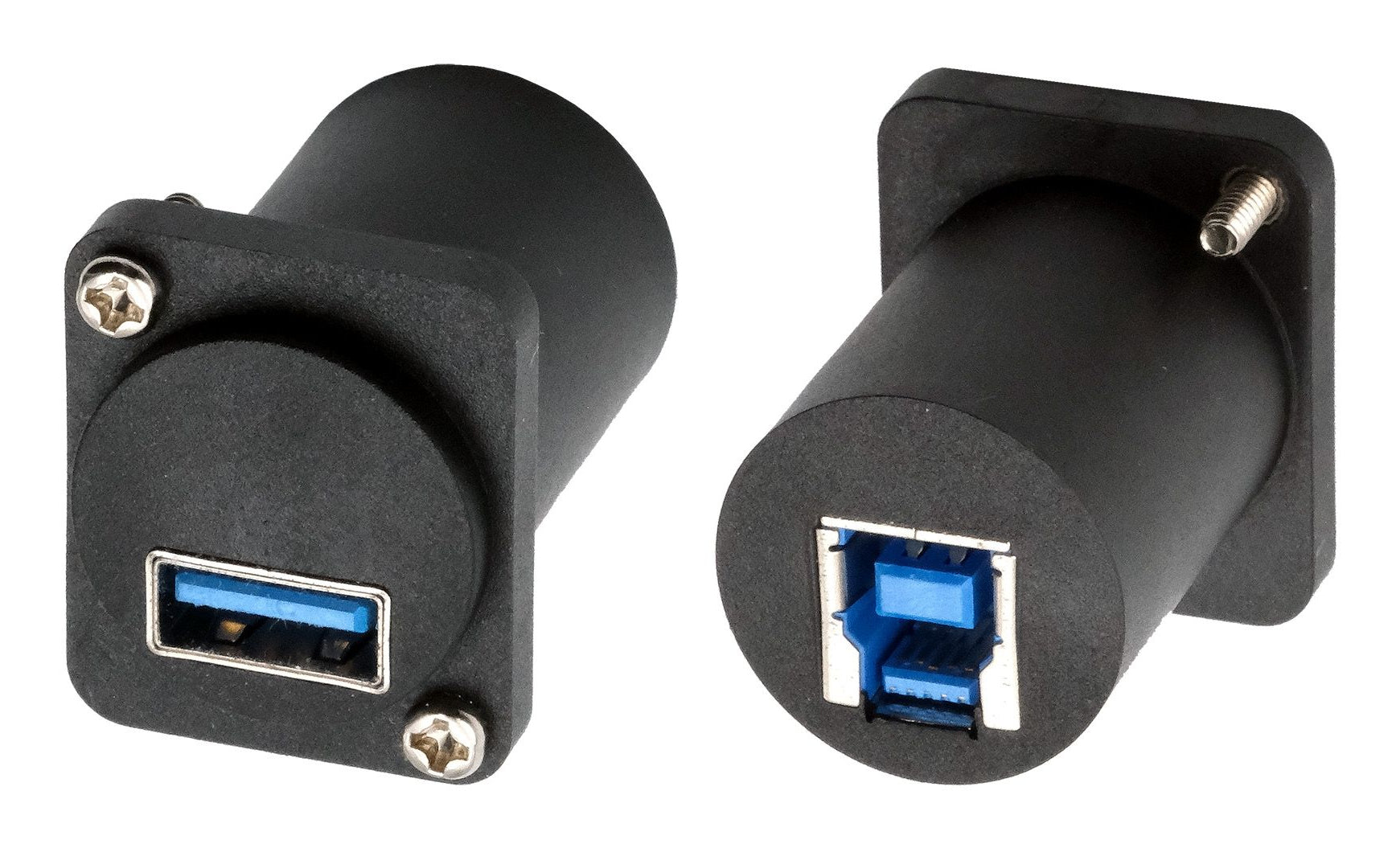 EXSYS USB-Adapter USB-A auf USB-B – USB 3.2 Gen 1 (5 Gbit/s) – Schwarz