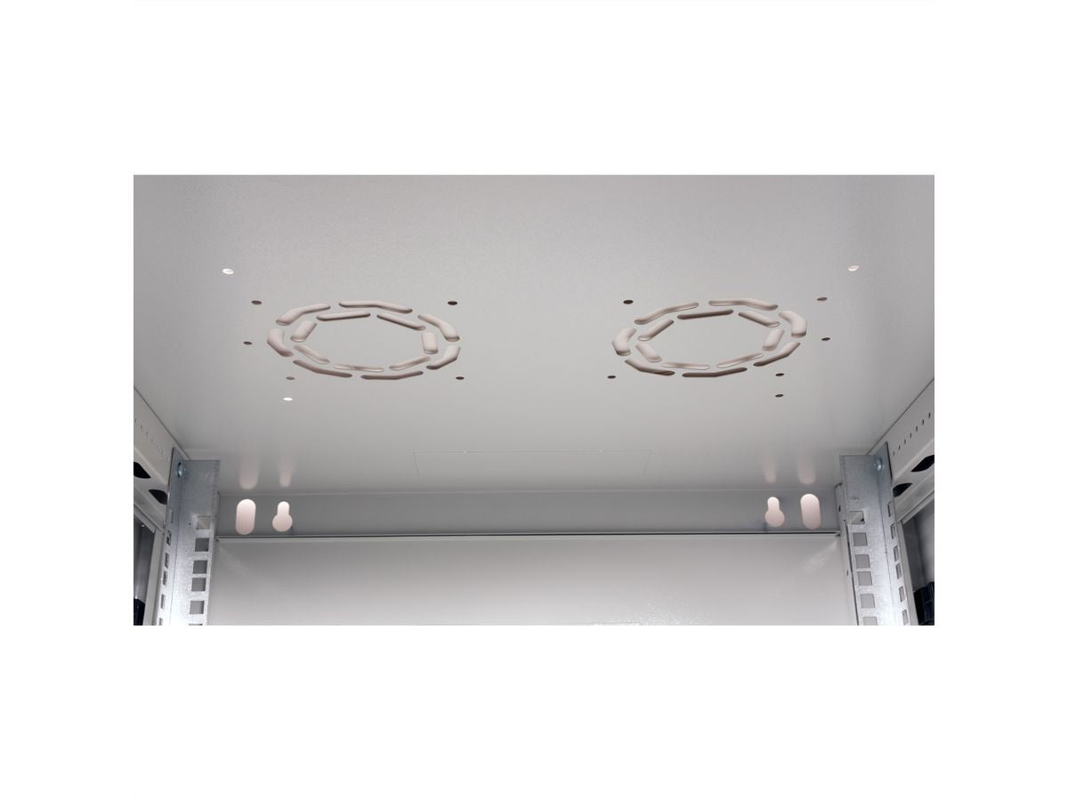 ROLINE Basic Plus – 19" Wandverteiler 4U, IP20, abschliessbar, 600 × 600 × 290 mm, lichtgrau, Stahl