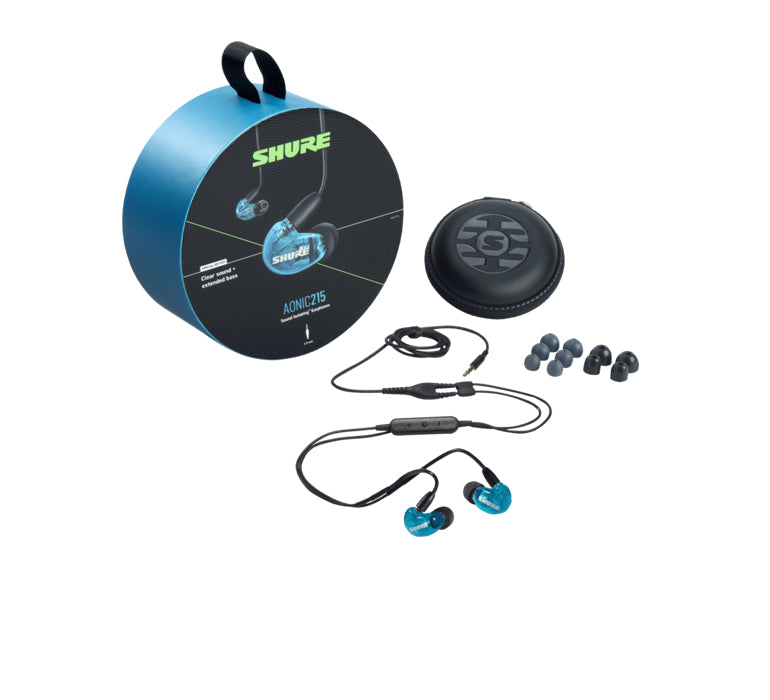 Shure SE215DYBLUNI-EFS – In-Ear Kopfhörer – kabelgebunden – blau