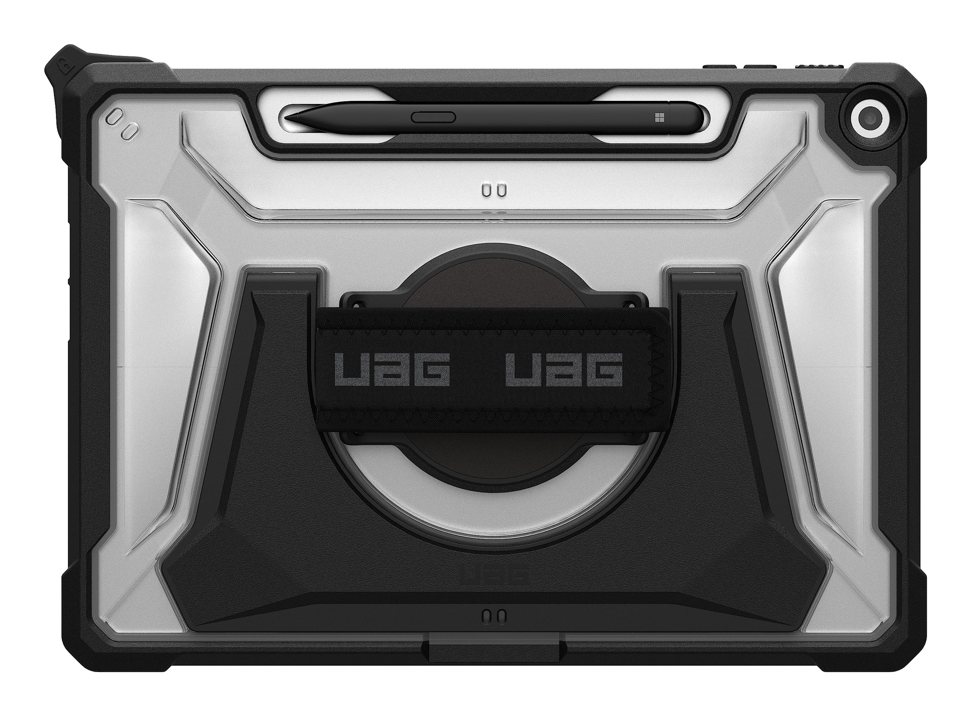 Urban Armor Gear Plasma Tablet-Hülle für Surface Pro 12" (1. Gen.) – Schwarz/Transparent