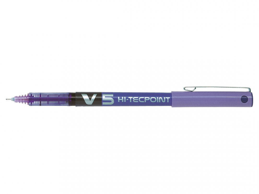 Pilot Hi-Tecpoint V5 – Tintenroller, mit Kappe, 0,3 mm, violett