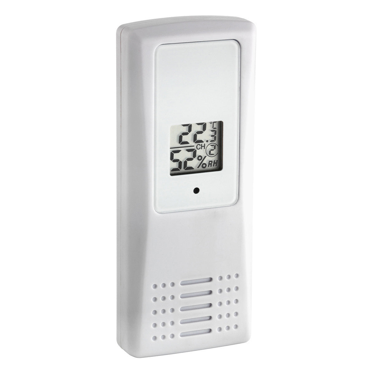 TFA-Dostmann Luftreiniger-Zubehör – Klima-Monitor (Funk-Thermo-Hygrometer), 3 Sender, Grau