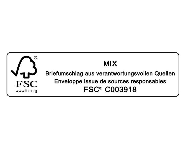 Elco Couvert C5/6, Fenster links, Haftklebung, hochweiss, 80 g/m², mit Innendruck – 200 Stk.