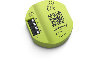 frogblue frogAct1-0 – Zubehör – 1-Kanal Aktor, 400 W, Bluetooth – für frogblue-System