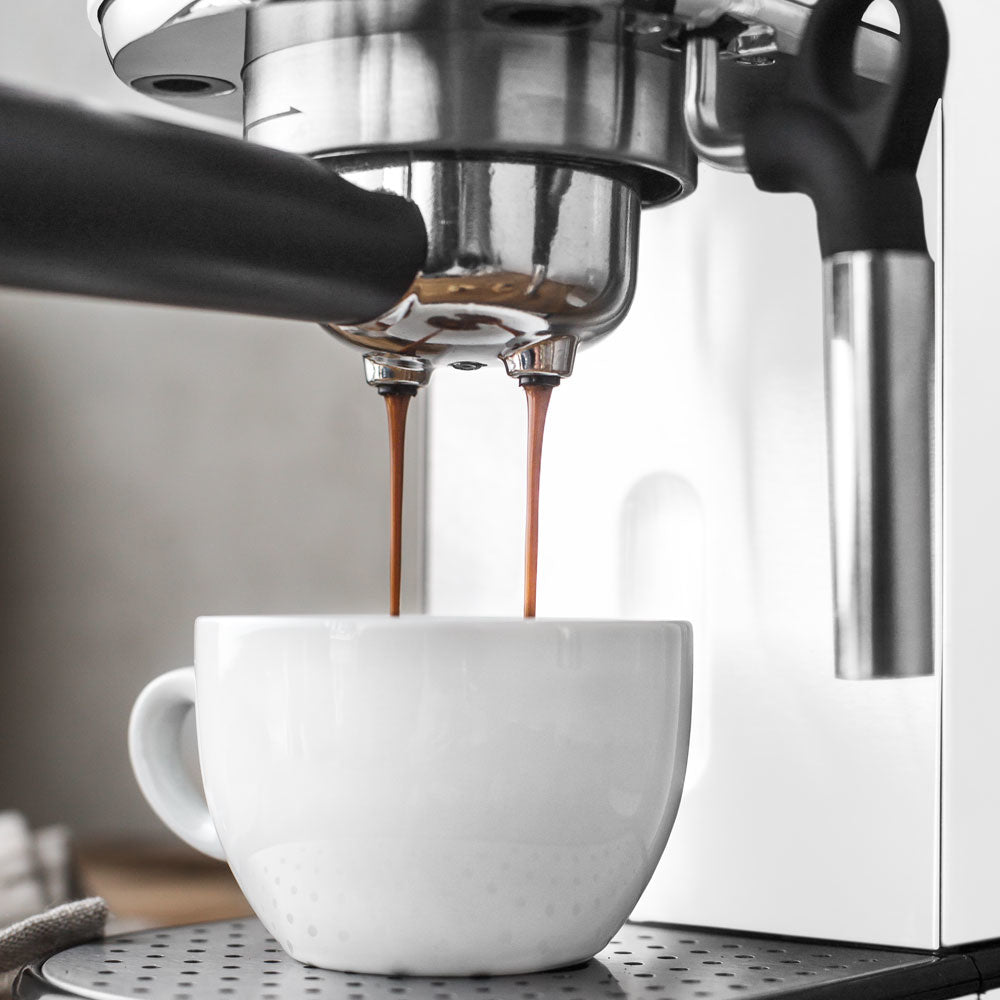 Gastroback Piccolo Espressomaschine (Siebträger) – 19 bar, 1,5 l, Milchschaumdüse, Weiss
