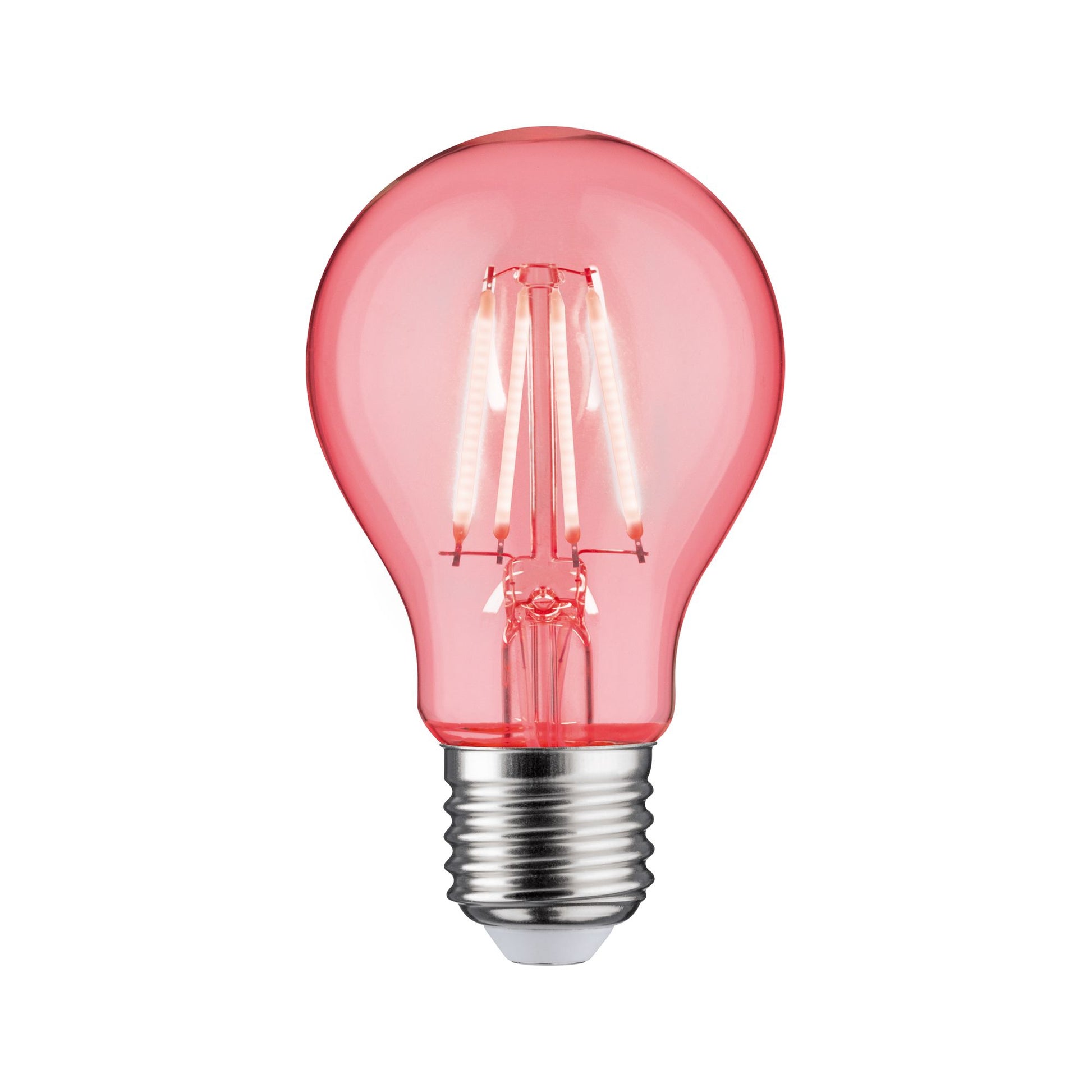 Paulmann Leuchtmittel E27 Birnenform – 40 lm, 1,3 W, Rot – 1 Stk., Klar